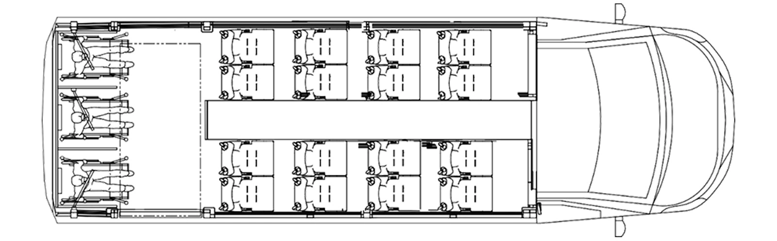 Схема рассадки пассажиров AVIOR Care